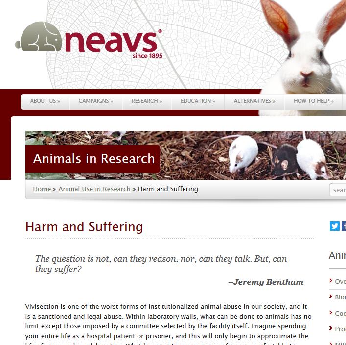 NEAVS website, April 2016